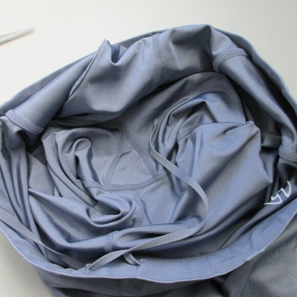 Kapow Meggings Elastic Waist Ankle Leggings Men's L Purple Fitness Workout 280 - Picture 9 of 14